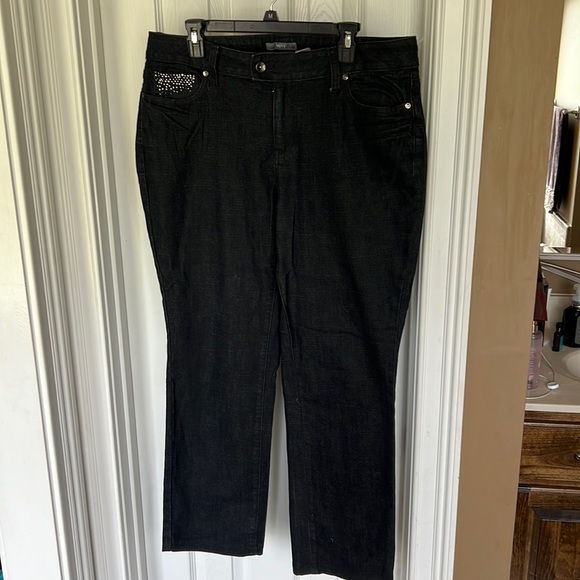 Apt. 9 Denim - Ladies Black beaded Jeans Apt. 9 like new size 16